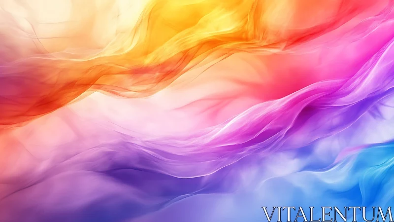 Vibrant flowing color waves with layered translucent gradients.