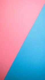 Minimalist pastel diagonal split with pink and blue fields
