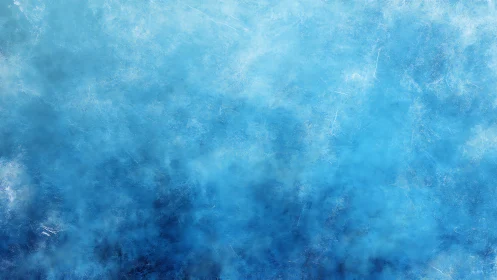 Textured cyan icefield surface with diffuse depth gradients.