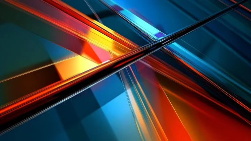 Vibrant abstract geometric lines in dynamic digital style.
