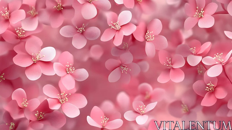 Soft Pink Blooms Create a Dreamy Floral Paradise.