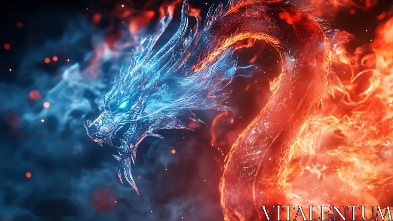 Thermodynamic bifurcation of a bifrost ice‑fire dragon coil.