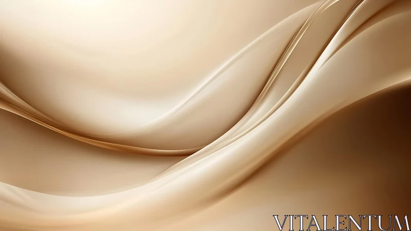 Elegant flowing abstract beige waves in soft modern style.