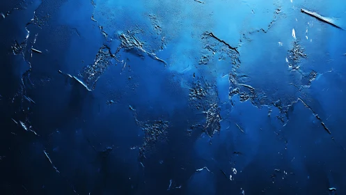 Deep blue textured canvas inviting quiet coastal dreams.