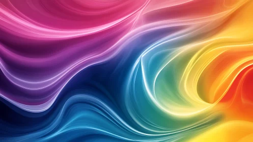 Soft rainbow currents drifting through liquid light.