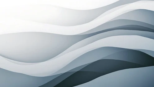 Layered grayscale wave strata with gradient tonal transitions.