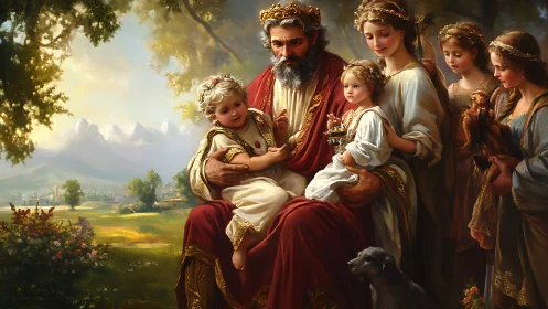 Golden afternoon crowns a gentle royal family gathering