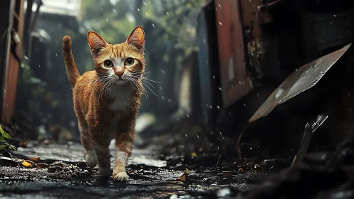 Feline Subject in Decay Environment: Compositional Interplay of Domesticated Predator.