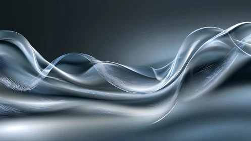 Silver whispering waves drifting through soft twilight.