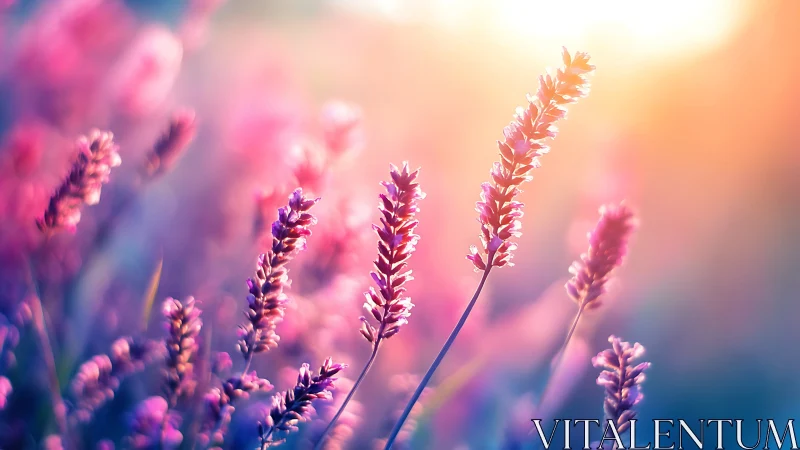 Soft-Focus Lupine Field Study: Chromatic Depth Gradient.