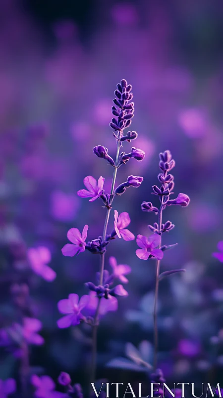 Lupine Botanical Study: Macro Photography with Selective Focus.