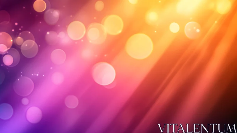 Radiant multicolor bokeh field with diagonal light gradients