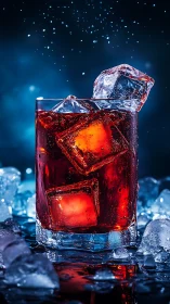 Ruby Soda Ice Collides in Neon Blue Arena.