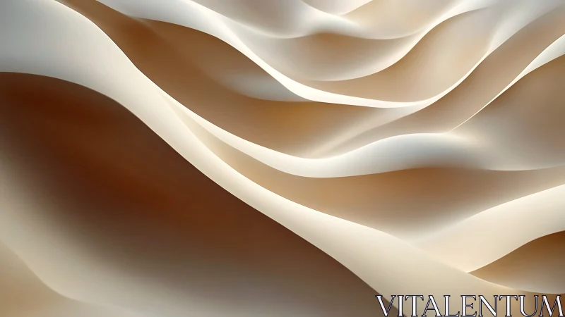 Parametric sandwave ribbons with soft gradient illumination.