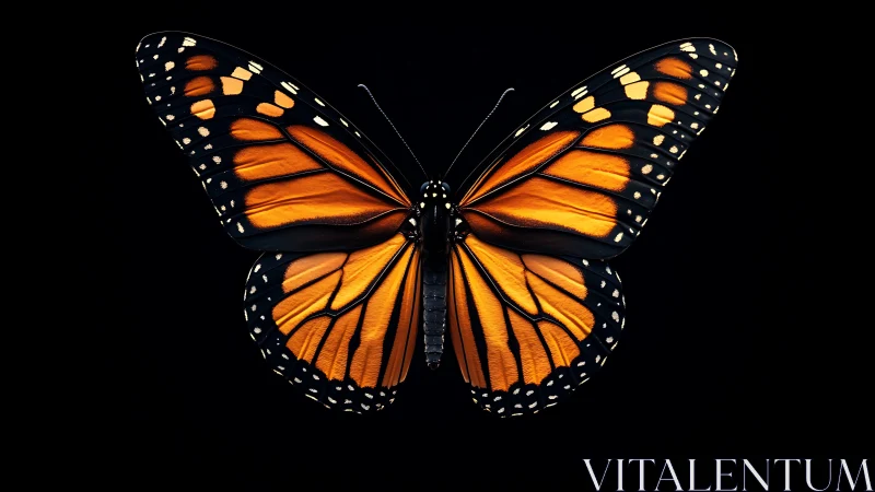 Monarch wings blaze like tiny stained glass cathedrals