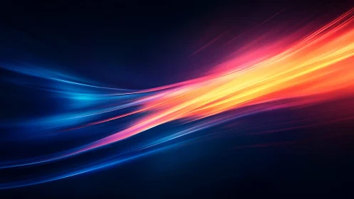 Neon light streaks crossing dark gradient background.