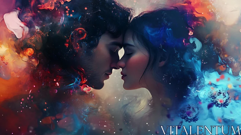 Ethereal Profiles Dissolve Into Chromatic Abstraction.