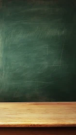 Empty classroom chalkboard invites learning and creativity