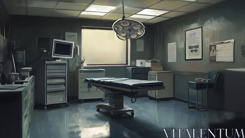 Quiet surgical room washed in soft, thoughtful light.