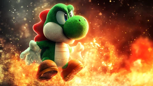 Yoshi Erupts in Fiery Power and Motion.