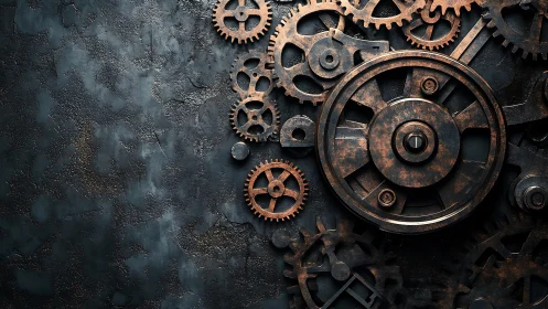 Rust-kissed clockwork orchestra quietly grinds toward dawn