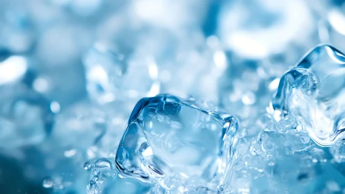 Crystal cubes lean into light and shimmer like frozen glass