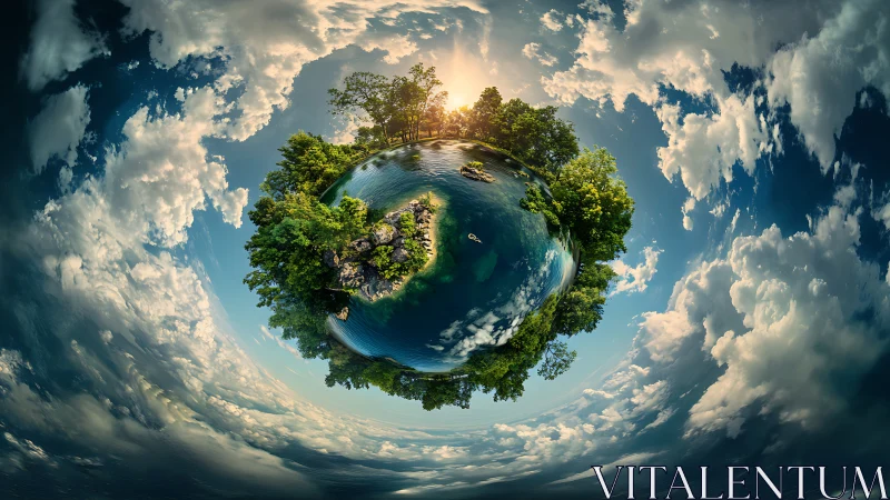 Terrestrial Marble: Where Earth Dreams Inside-Out Glory