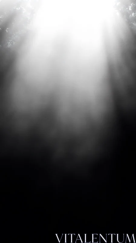 Ghostlight cascade over midnight fog and quiet silhouettes.