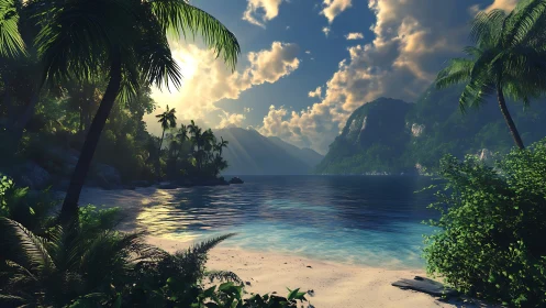 Emerald Lagoon Dreams: Where Mountains Kiss Azure Waters.