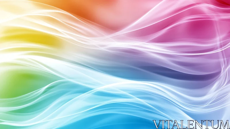 Multicolor spectral gradients form translucent wavefront ribbons