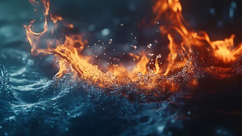 Fire and Water Confluence: Thermodynamic Collision of Opposing Elements.