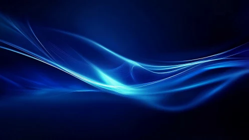 Curved blue light streaks form layered wave structures