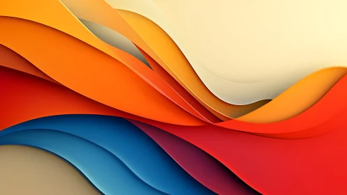 Flowing waves of warm color in a softly layered abstract scene.