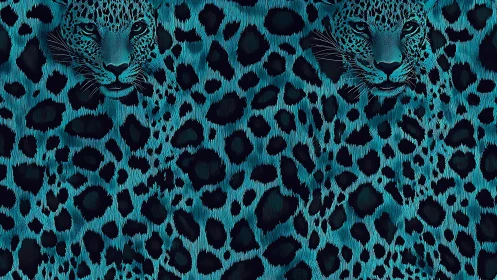 Turquoise Leopards Emerge from Their Wild Pattern Sanctuary