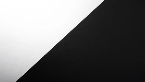 Diagonal truce divides bold black and whispering white fields