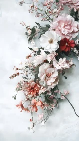 Luxe Floral Cascade with Roses and Botanicals.