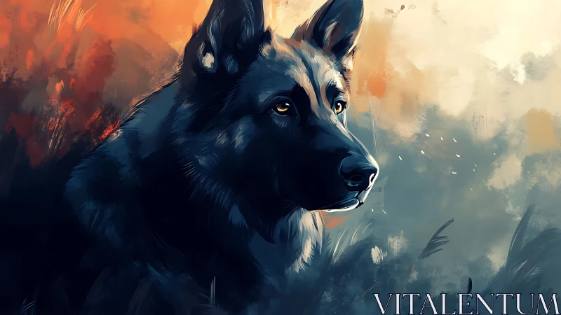 Gentle shepherd gazes into warm evening light with calm heart