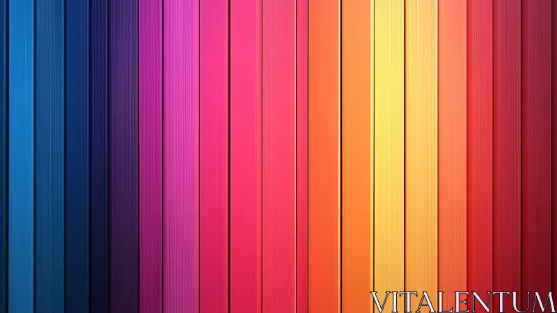 Chromatic vertical panels in full-spectrum gradient alignment.