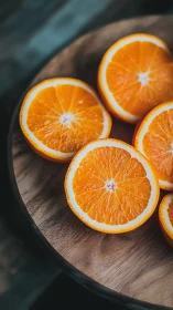 Sunlit orange wheels glow like tiny citrus stained glass