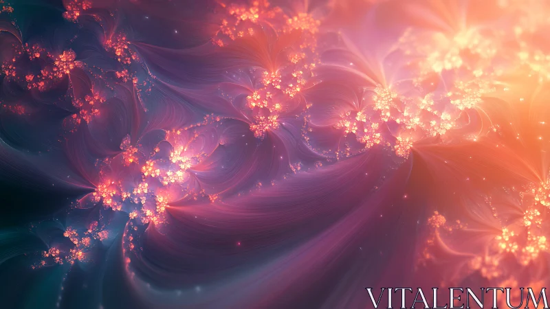 Fractal Bloom Nebula with Radiant Petal Flow Composition.
