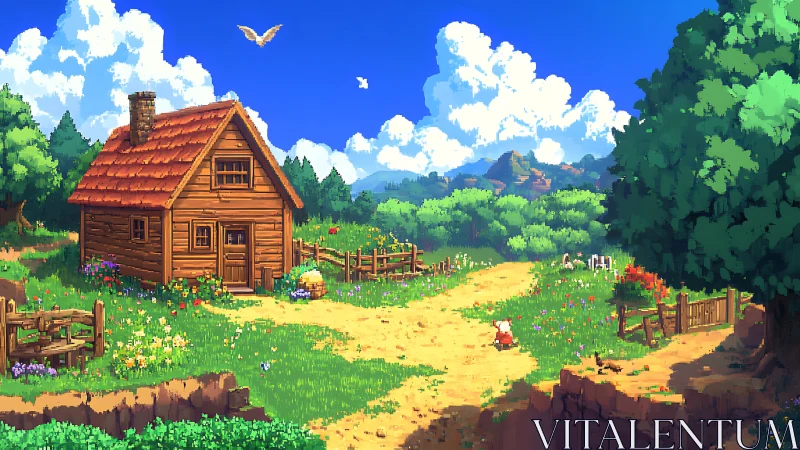 Rustic Cottage Dreams: Where Wildflower Meadows Embrace Storybook Sanctuary