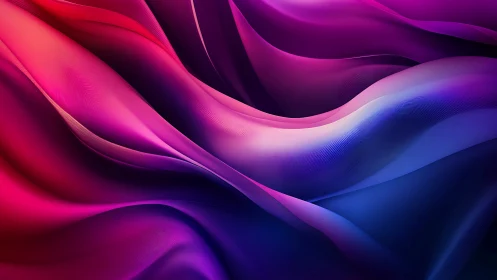 Chromatic wavefront gradients with layered magenta cyan folds