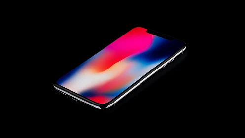 Premium Smartphone Showcase With Vibrant Gradient Display