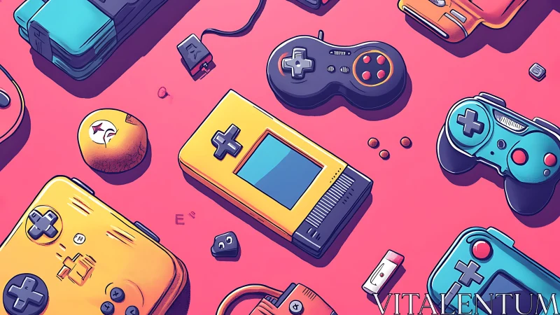 Retro Gaming Arsenal Meets Neon Dreams.