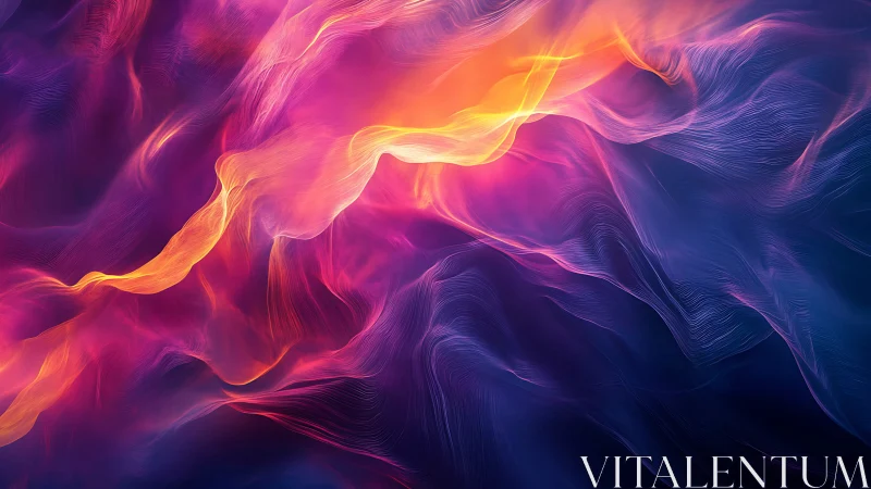 Layered luminous gradients in fluid abstract composition.