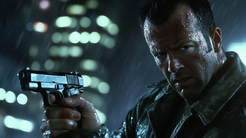 Storm-soaked detective steadies his aim on a tense night