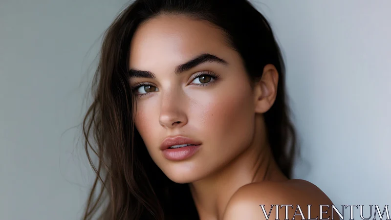 Soft key‑lit female portrait with shallow depth and balanced tones