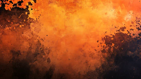 Molten Fire Texture. Orange Black Gradient Explosion.