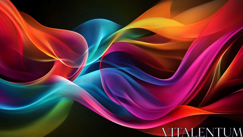 Spectral lightwave ribbons with high-frequency gradient mesh