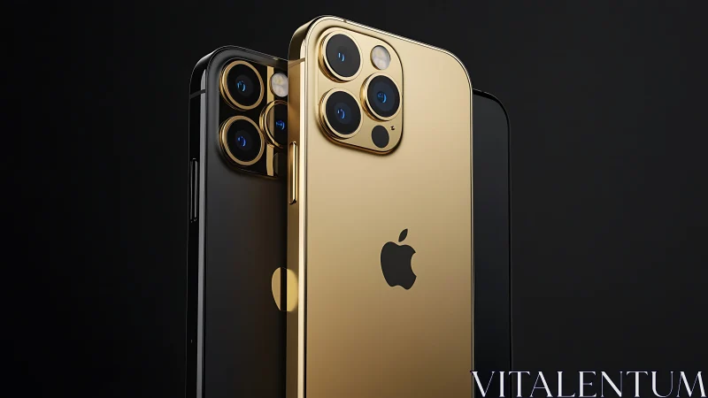 Premium iPhones in Black and Gold: Flagship Models.